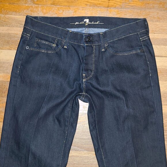 7 FOR ALL MANKIND 7FAM Gold Digger Straight Jeans, Size 29 - Picture 2 of 6